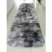 Passadeira Tapete 0,60x2,00 Antiderrapante Para Corredor Preto Mesclado-Cinza sala casa corredor