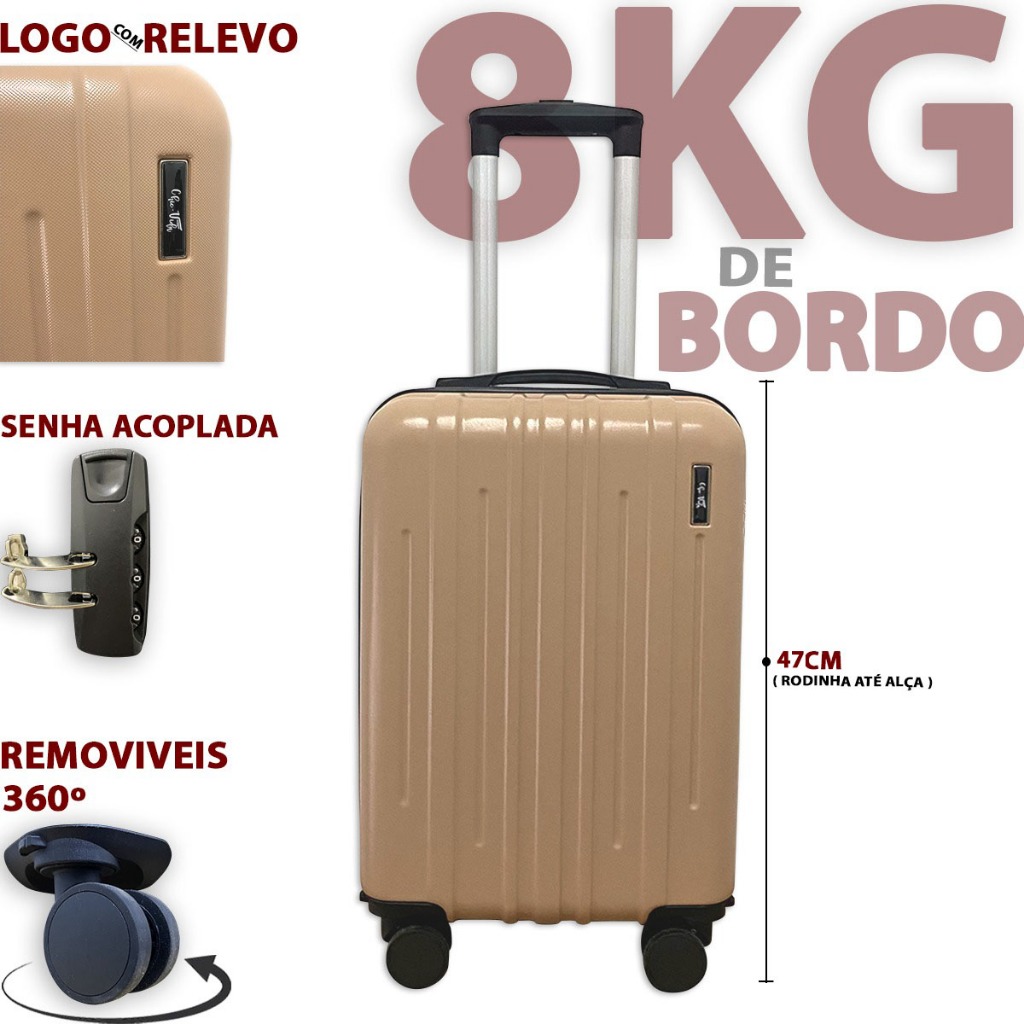 Mala De Criança Para Viagem 8KG 2025 Nova Mala De Bordo Pequeno Roda Dupla Com Senha Promoção