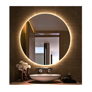 ESPELHO REDONDO DE LED SEM FIO, 60cm, 50cm, COM SUPORTE INCLUSO E BOTÃO LIGA E DESLIGA em Oferta na Shopee