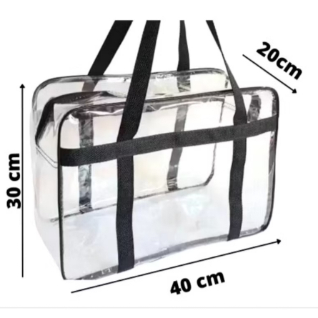 Bolsa Cristal Transparente p/Maternidade praia.G,020 em Oferta na Shopee