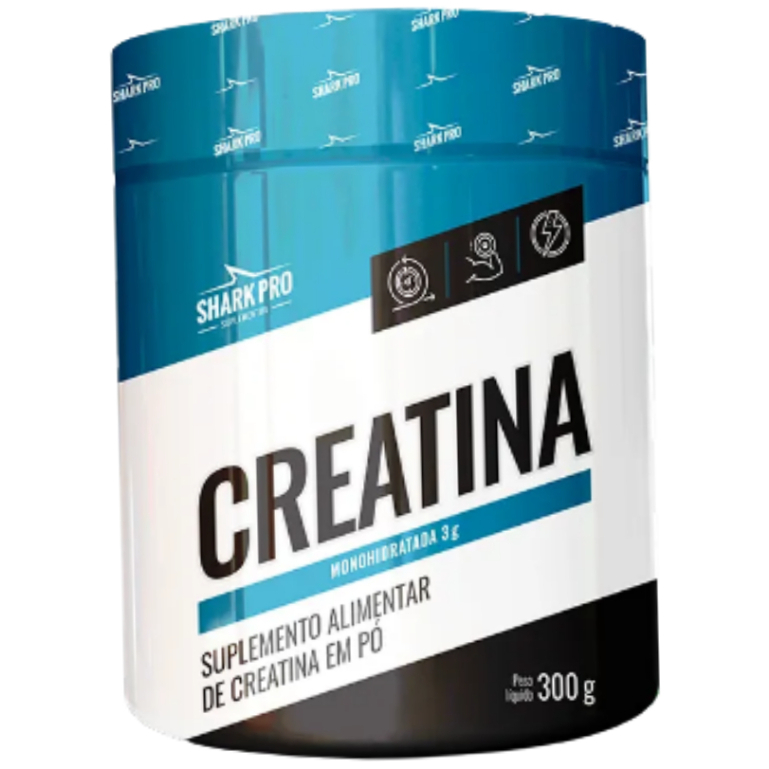Creatina Monohidratada 300g Pura - Shark Pro