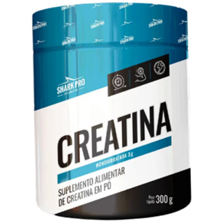 Creatina Monohidratada 300g Pura - Shark Pro em Oferta na Shopee