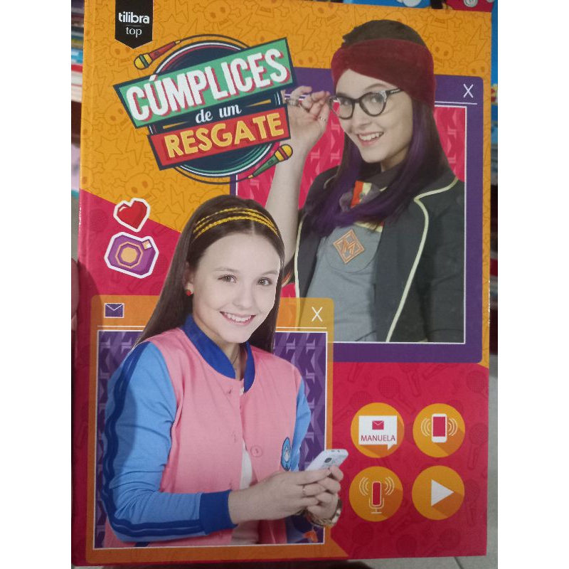 Caderno Grande Brochura Novela Cúmplices de Um Resgate sbt - antigo vintage raro anos 2000