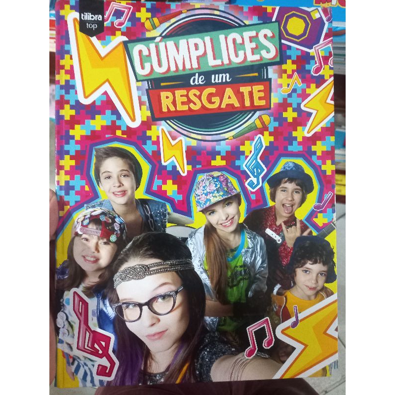 Caderno Grande Brochura Novela Cúmplices de Um Resgate sbt - antigo vintage raro anos 2000