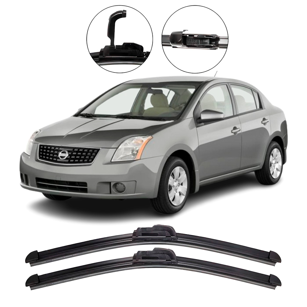Par Palhetas Limpador De Parabrisa Dianteiro Para Nissan Sentra 2007 até 2013 em Oferta na Shopee