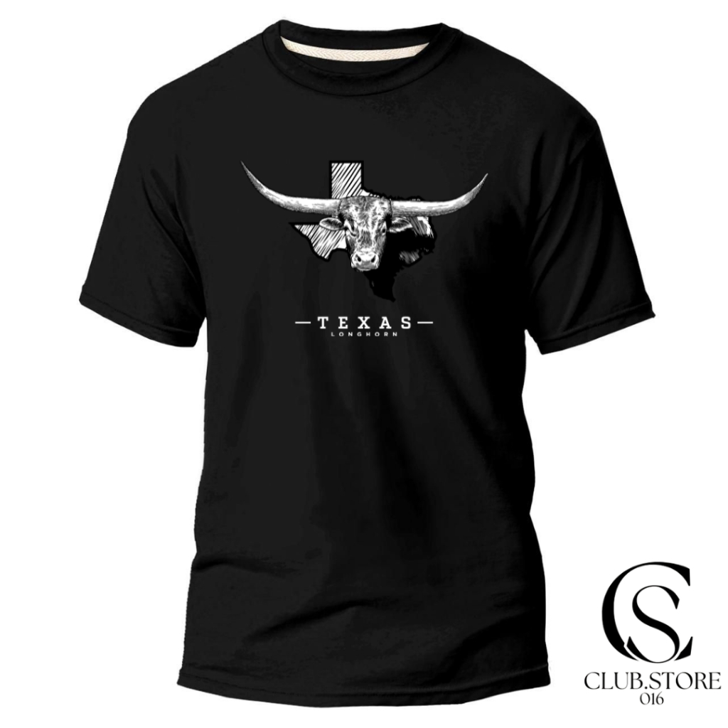 Camiseta/ Camisa Infantil /Juvenil Unissex Texas Boi Moda Country Rodeio