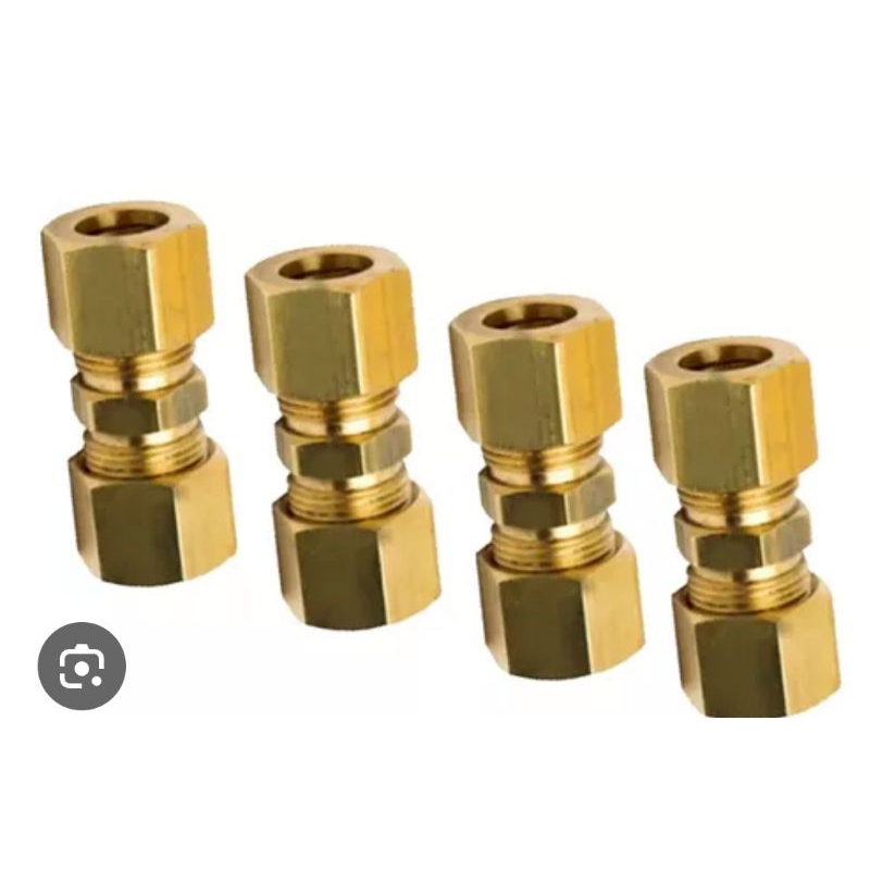 Kit União Emenda Porca Anilha Compressão Tubos 5/16