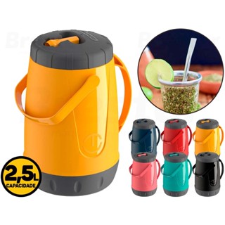 Garrafa Térmica Pávia Jarra 2,5l Chá Café Suco Água Tererê Unitermi Original em Oferta na Shopee