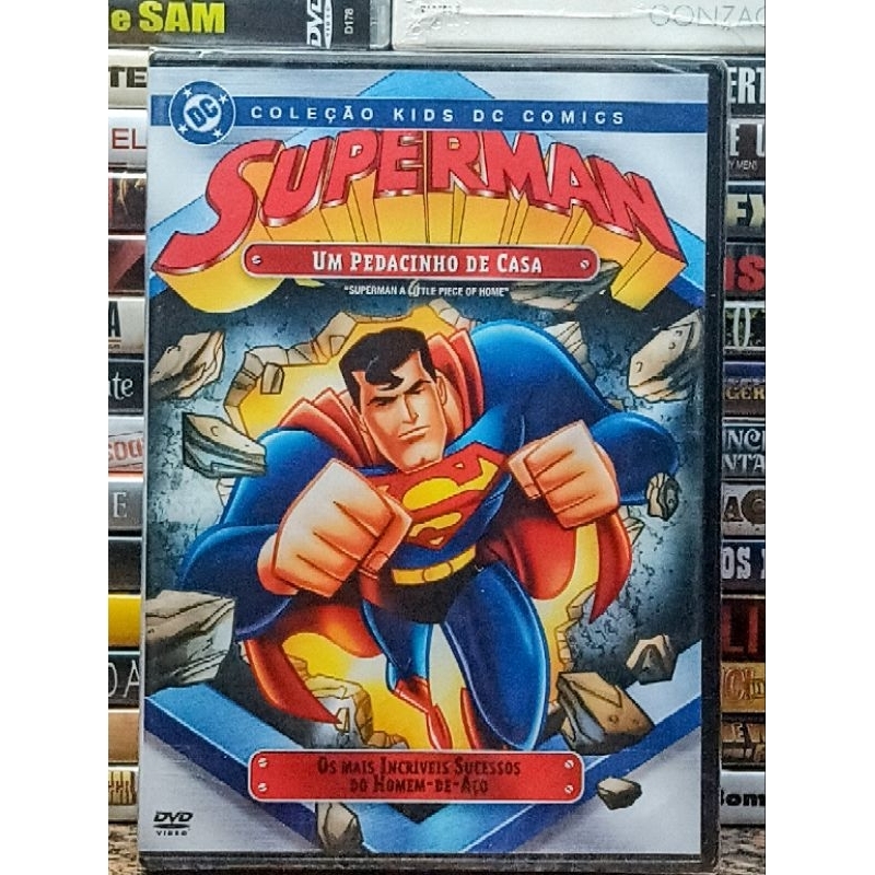 DVD Superman - Um pedacinho de Casa - Edição ORIGINAL DC - Animação / Aventura - Novo Lacrado