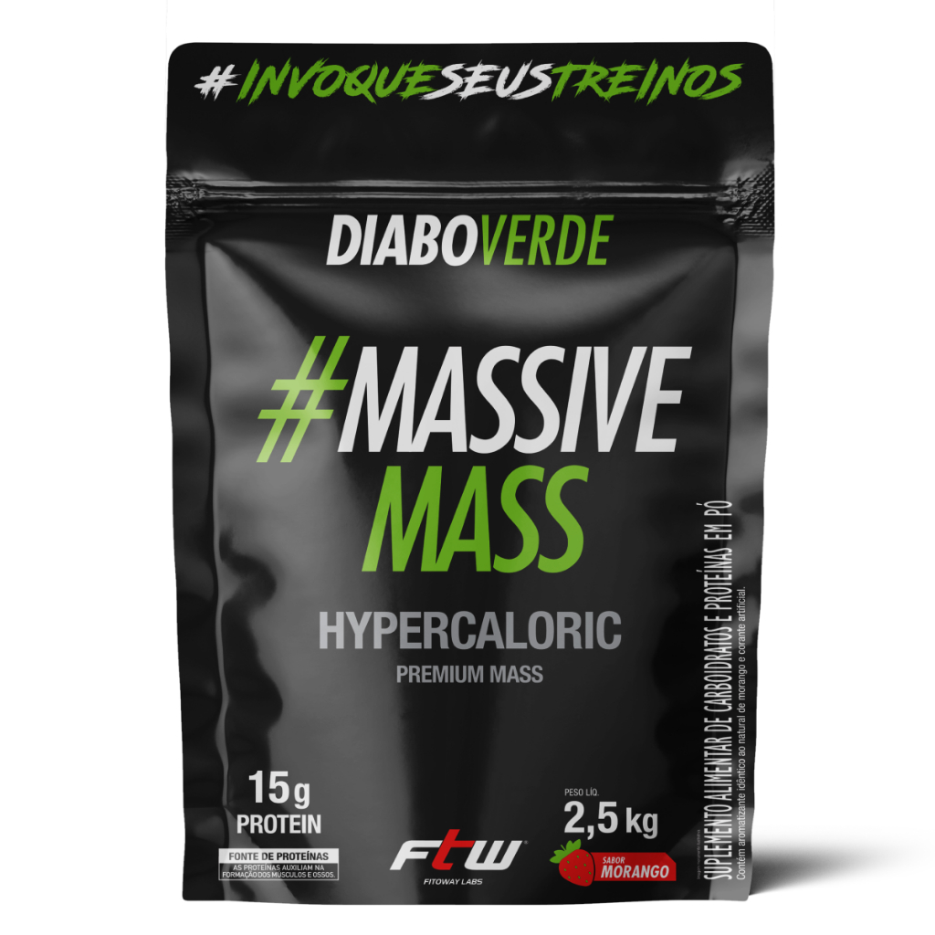 Diabo Verde Massive Mass Hipercalórico 2,5kg - Health