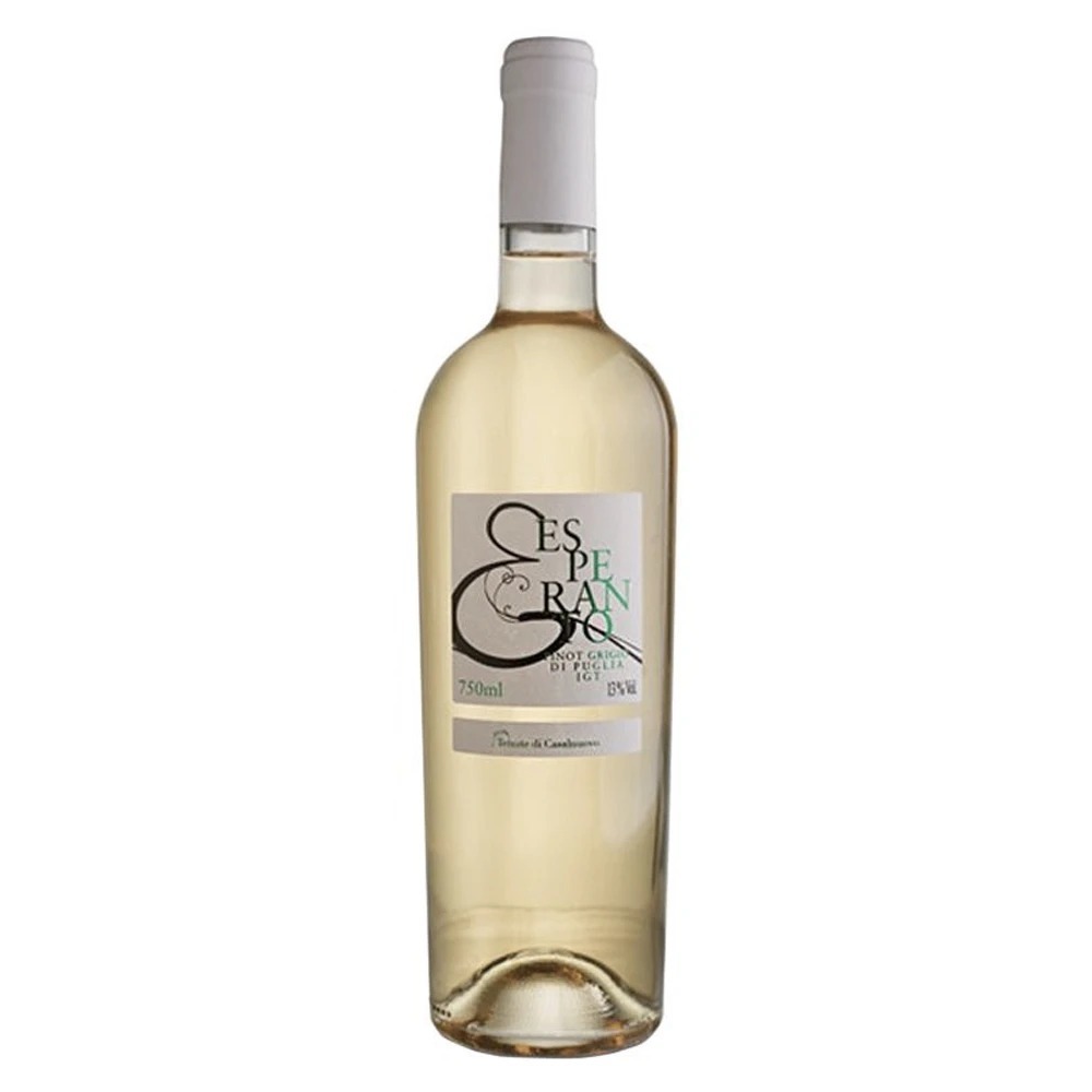 Vinho Branco Fino Italiano Meio Seco Esperanto Pinot Grigio 750 ML - Food & Beverages