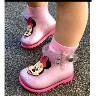Bota Galocha Impermeavel Bota para Criança Bebê Bota Feminina de plastico Bota de borracha 19-24 em Oferta na Shopee