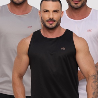 KIT 3 Camisetas Regatas Dry Fit ORIGINAL Masculina Para Treino e Academia em Oferta na Shopee