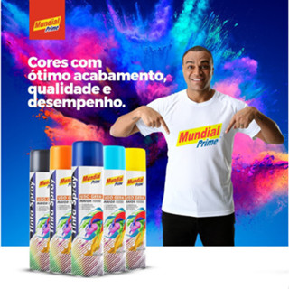 TINTA SPRAY USO GERAL 400ML MUNDIAL PRIME-USO GERAL em Oferta na Shopee