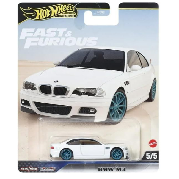 BMW M3 White 5/5 HYP70 Hot Wheels 2024 Fast & Furious Premium Diecast  velozes e furiosos BMW branco