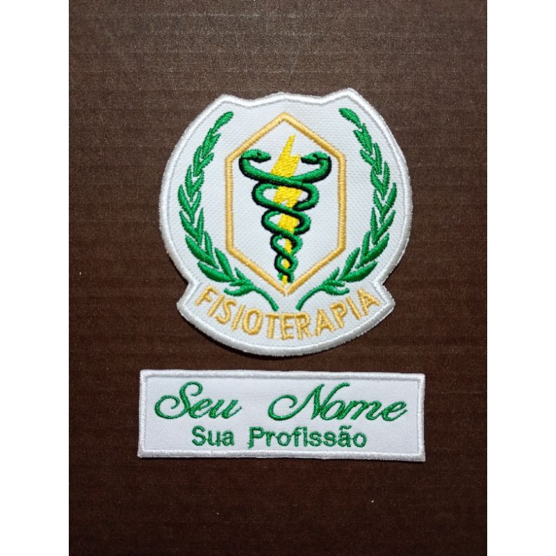 Patch Termocolante Fisioterapia - KIT seu nome e sobrenome+ logo