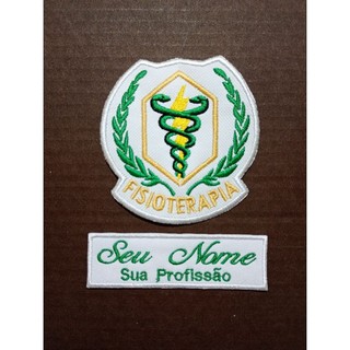 Patch Termocolante Fisioterapia - KIT seu nome e sobrenome+ logo