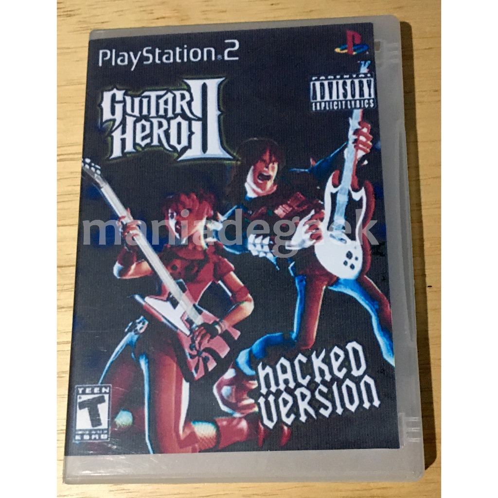Jogo Guitar Hero 2 Hacked Version para play 2 ps2