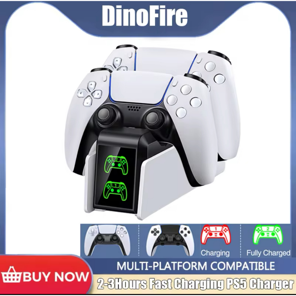 Carregador rápido duplo para controles PS5