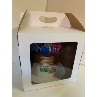 Caixas 26x26x26 *PROMOÇÃO HOJE* Para Bolo/Torta Bolo Alto Alça Baixa Branco Com Visor Confeitaria em Oferta na Shopee