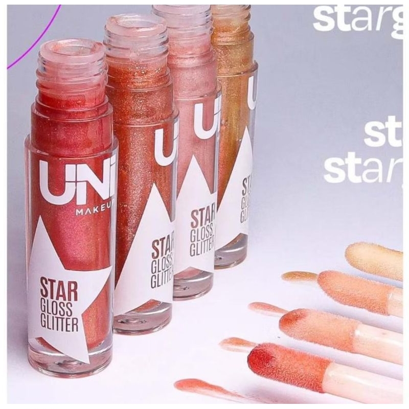 Gloss Glitter Star UNI Makeup - Brilhante Festas e Carnaval
