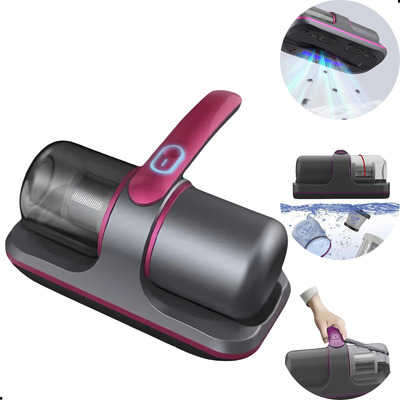 Aspirador Portátil Anti-ácaro Esterilização Higienização Luz Uv Portátil Sem Fio LUATEK