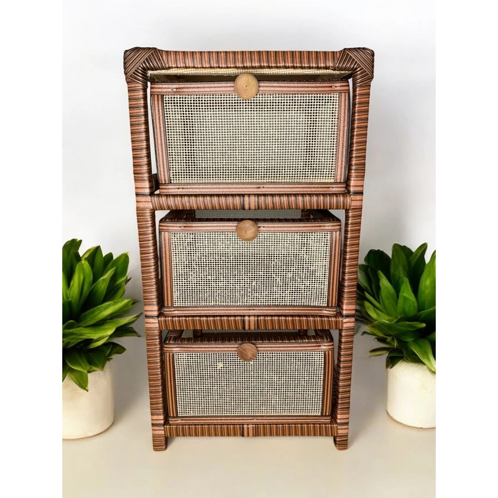 Gaveteiro Organizador Artskell 3 Gavetas Tela 30x30x57 - Estilo e Praticidade