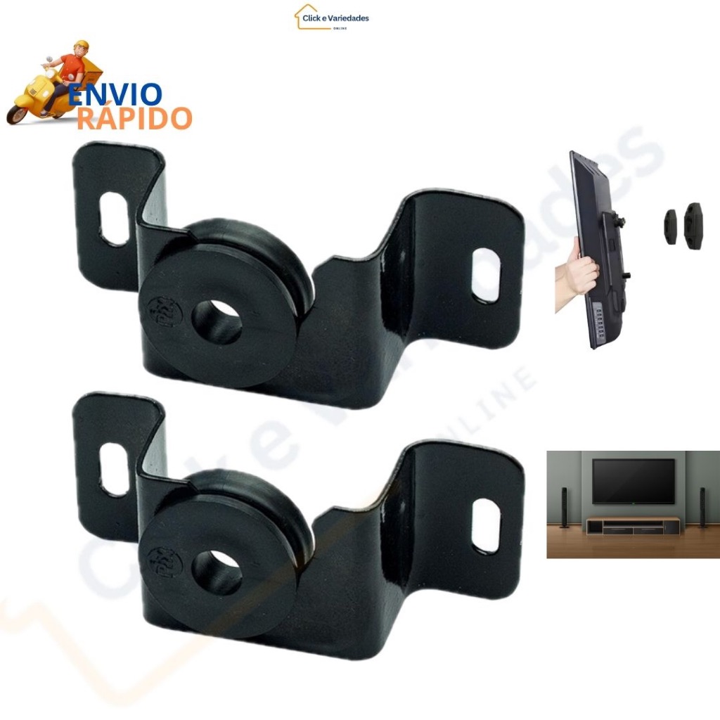 SUPORTE UNIVERSAL PARA TV E MONITOR - 10" à 85" suporta até 80kg