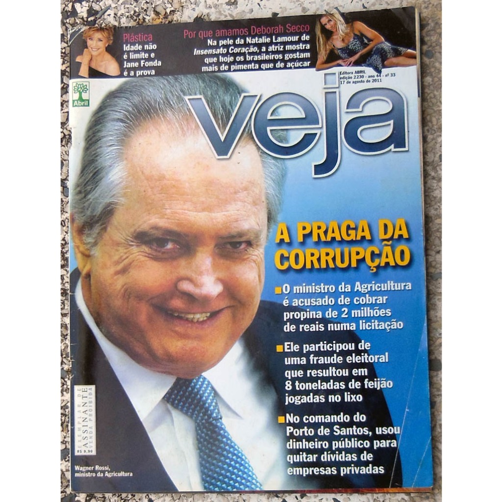 Revista Veja 2230 Deborah Secco Gianecchini Paula Fernandes - 17 Agosto 2011