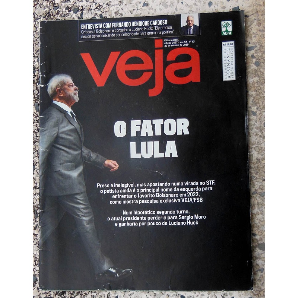 Revista Veja 2657 Lula Luan Santana Sandy Elis Regina Bruna Marquezine