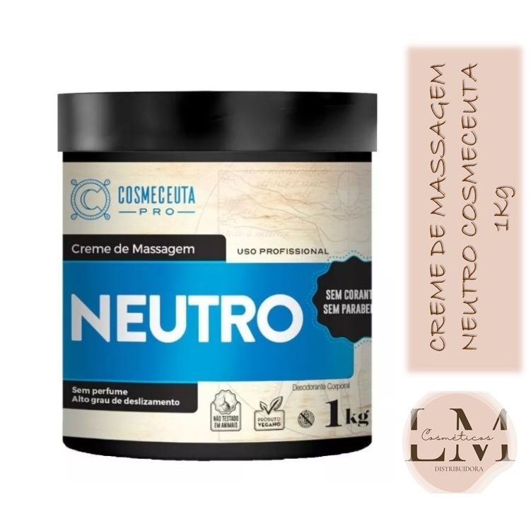 Creme de Massagem Cosmeceuta Neutro 1kg Creme de Massagem Cosmeceuta Neutro 1kg
