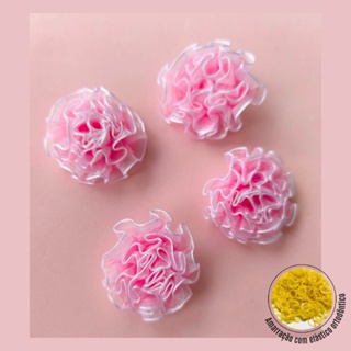 Laço fuxico para pet - banho e tosa e pet shop - 10 unidades em Oferta na Shopee