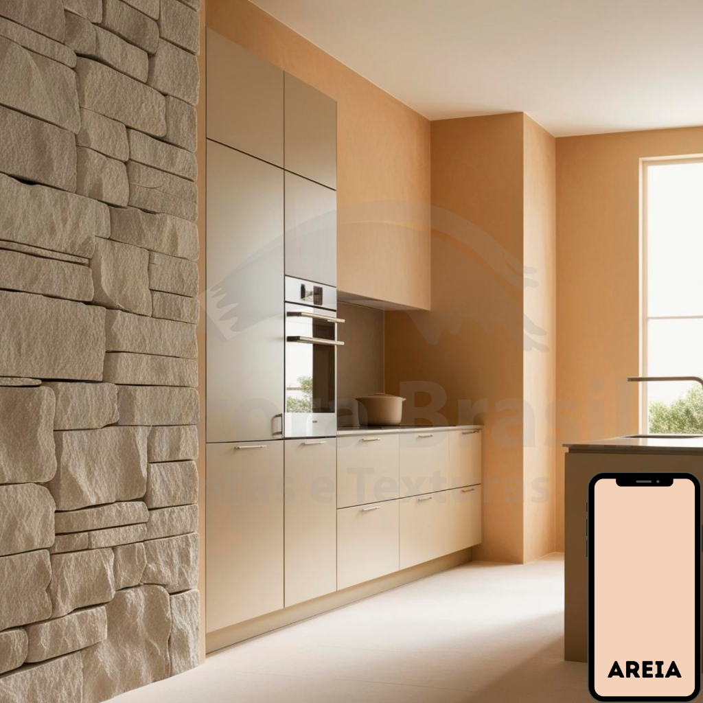Tinta Látex Cor Areia Premium – Gesso, Madeira, Concreto, Drywall - Alto rendimento