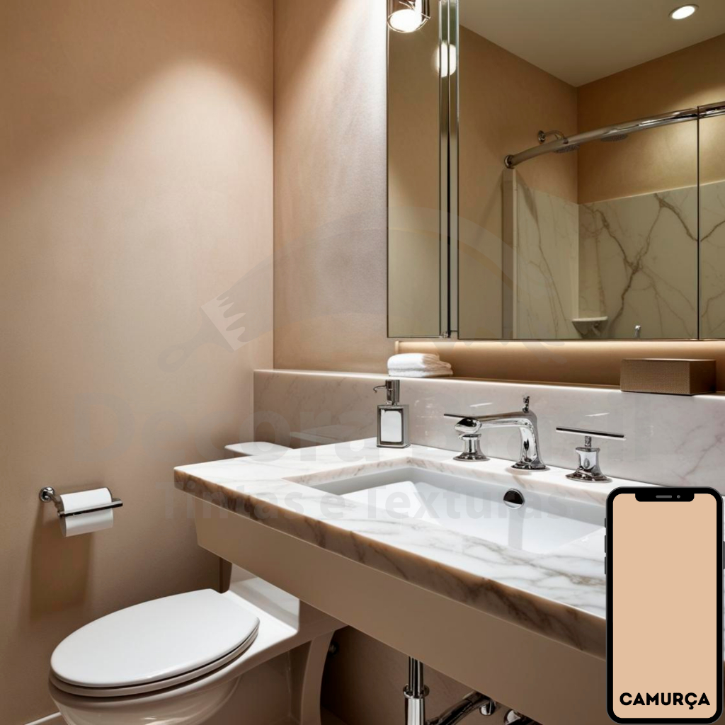 Tinta Látex Cor Camurca Premium – Gesso, Madeira, Concreto, Drywall - Alto rendimento
