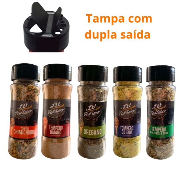 5 ou 10 Temperos No Pote Super Linha Premium Mais Tempero