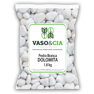 Pedra Dolomita Branca Seixo Decorativa para Vasos e Jardins Ornamentais - Pacote de 1,8 kg em Oferta na Shopee