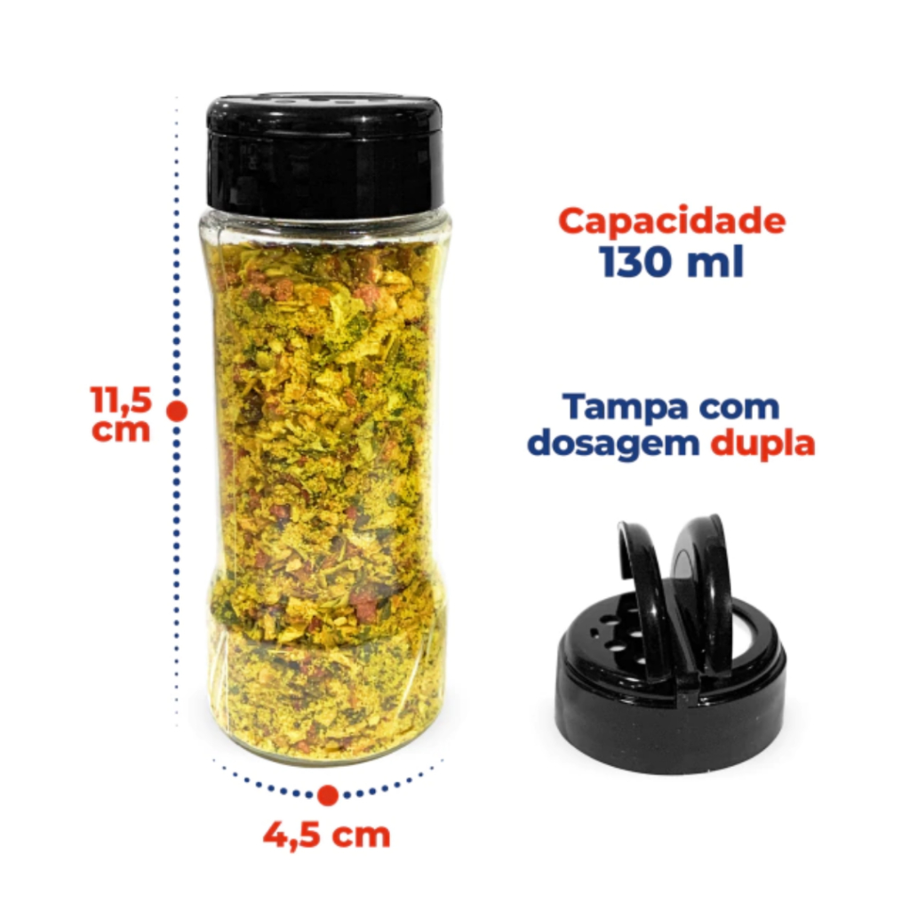 Caixa com 12 potes de temperos(especiarias, condimentos) LTT Alimentos LTT OFICIAL