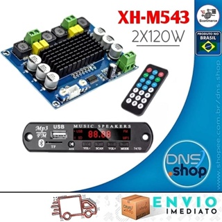Kit Decodificador Bluetooth + Amplificador TPA3116-D2 canal estéreo 2*120W (Função troca de pastas) em Oferta na Shopee