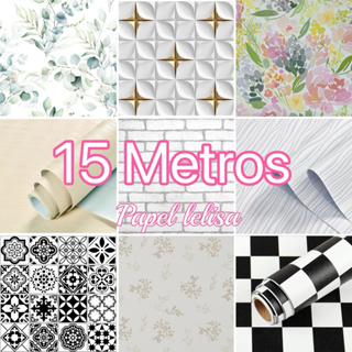 Papel de Parede3D 15 METROS x 45CM Adesivo Autocolante para Sala, Quarto em Oferta na Shopee