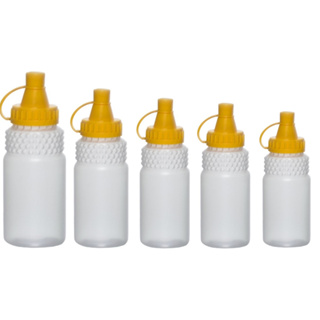 Frasco Bisnaga para Mel (COM 06 UN) Com Tampa Lacre Amarelo 750/350/200/180/140ml - KIT em Oferta na Shopee