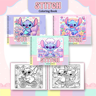Livro Stitch Menino e Menina para colorir - 52 Folhas Grossa e Capa dura - Coloring Book em Oferta na Shopee
