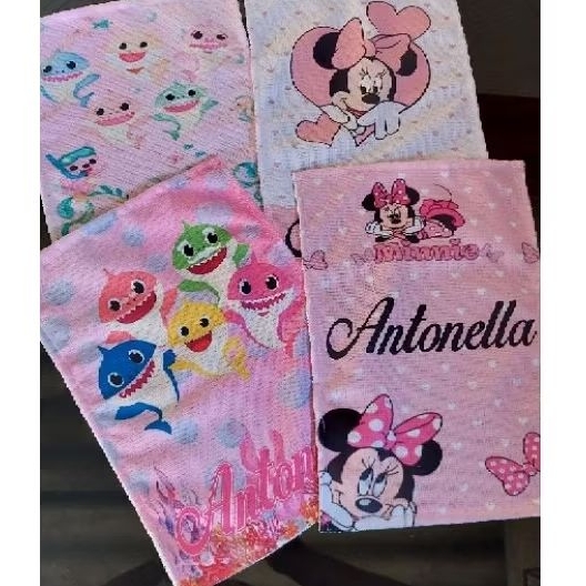 4 Toalhinha personalizada ( escola - creche - maternidade) PEQUENO 20x30 em Oferta na Shopee