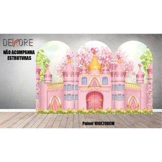 Trio Romano Castelo Rosa 1 Face em Oferta na Shopee