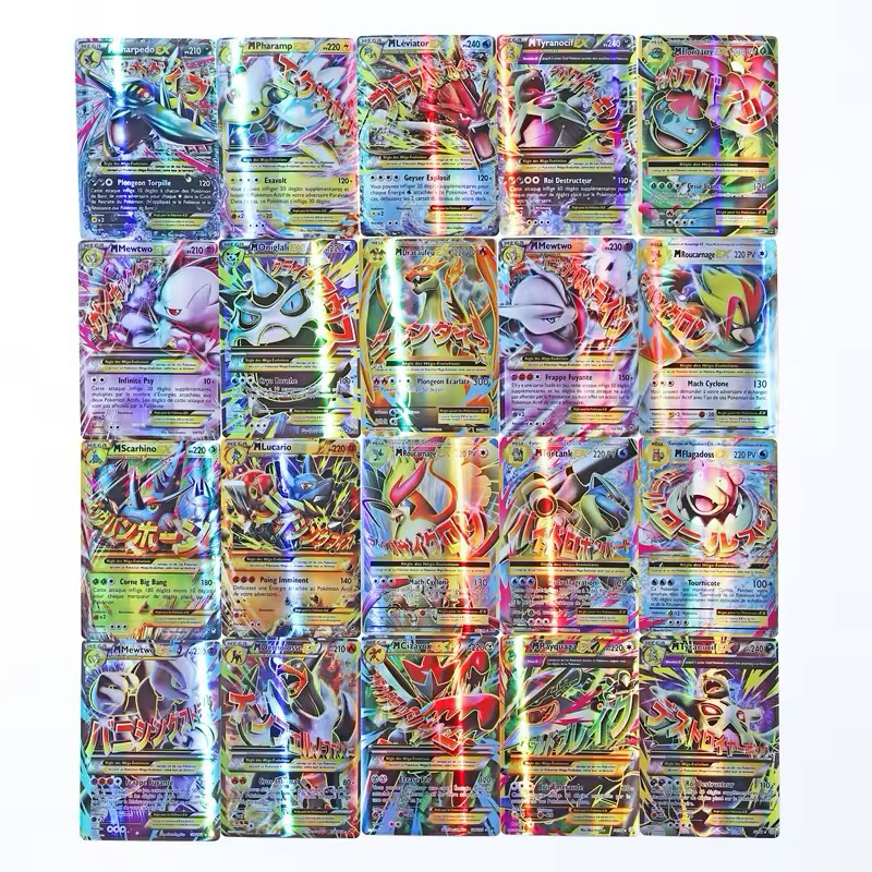 10 Cartas de Pokémon TCG GX/VMAX/EX Raras Sortidas Sem Repetições Cards Pokémon Para Coleção e Presentes Para Crianças