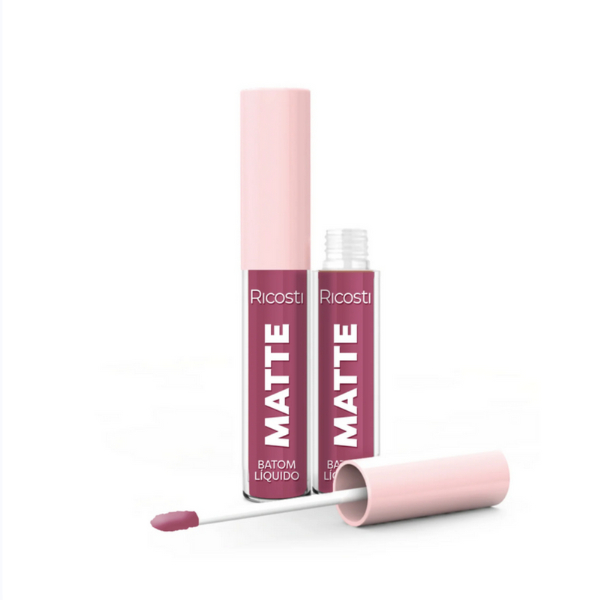 Batom Matte Líquido Vegano Ricosti Cor Charme
