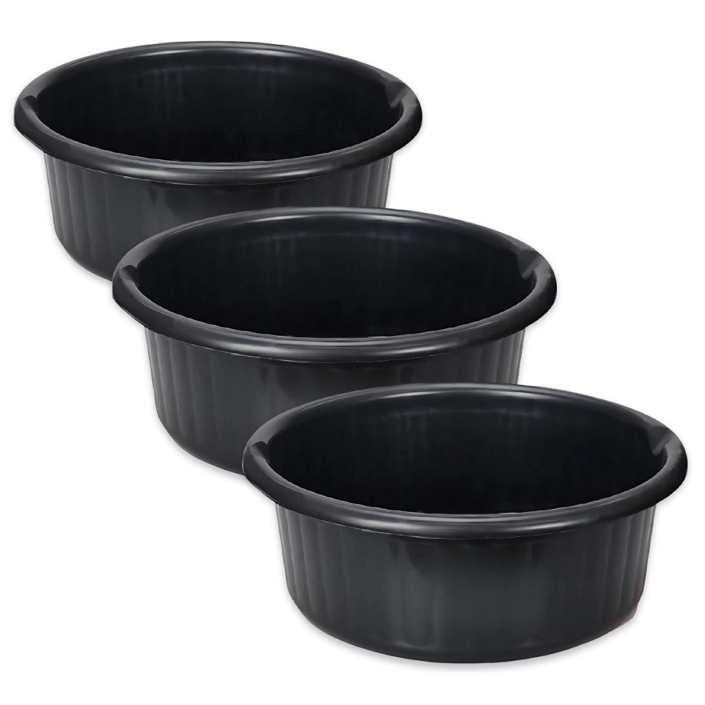 Kit 10 Bacias Plástica 6L Resistente Multiuso Cozinha Lavanderia – Envio Rápido