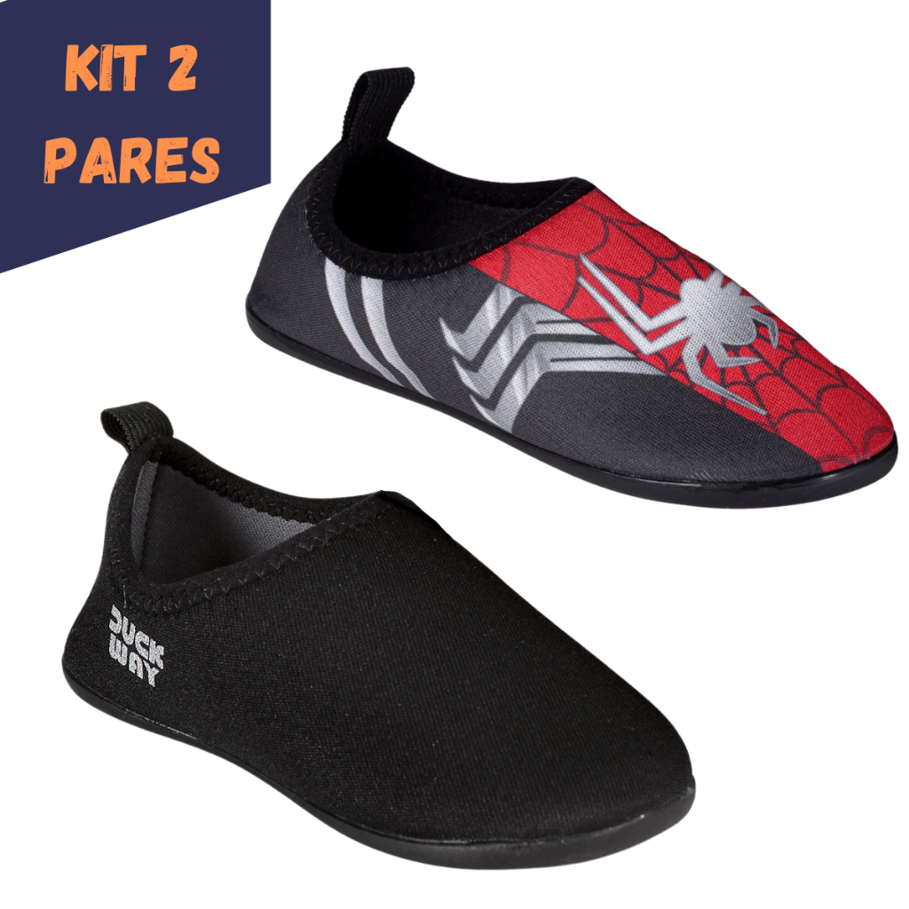 Kit 2 Pares Sapatilha Infantil Menino e Menina Antiderrapante Verão Várias Cores Promoção - 17 ao 32 em Oferta na Shopee