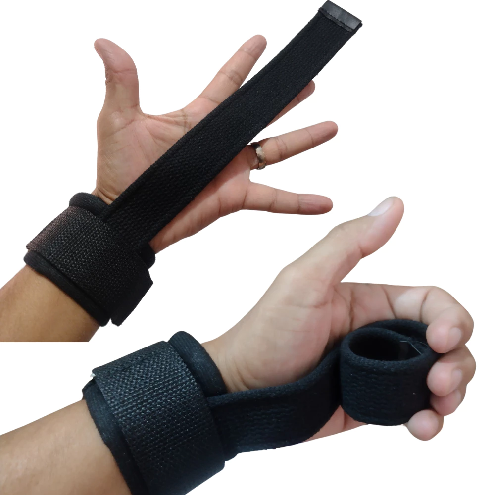 Straps Com Munhequeira, Musculação e Academia Profissional, Exercicios Puxada — imagem 1