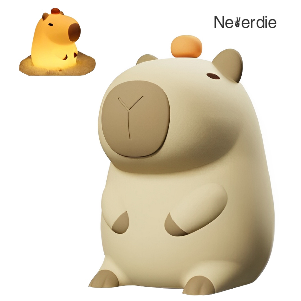 Luminaria Abajur Capivara Led com pilha Para Criança e Decorações em Oferta na Shopee