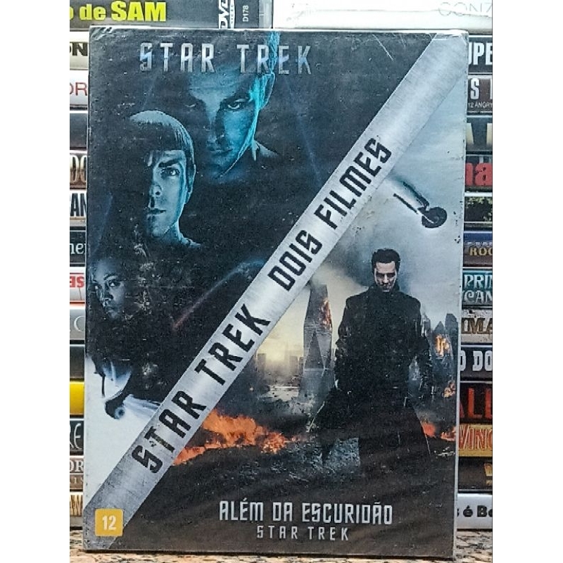 DVD Star Trek + Além da Escuridão - Edição ORIGINAL - 2 Discos / 2 Filmes - Ação Ficção Novo Lacrado
